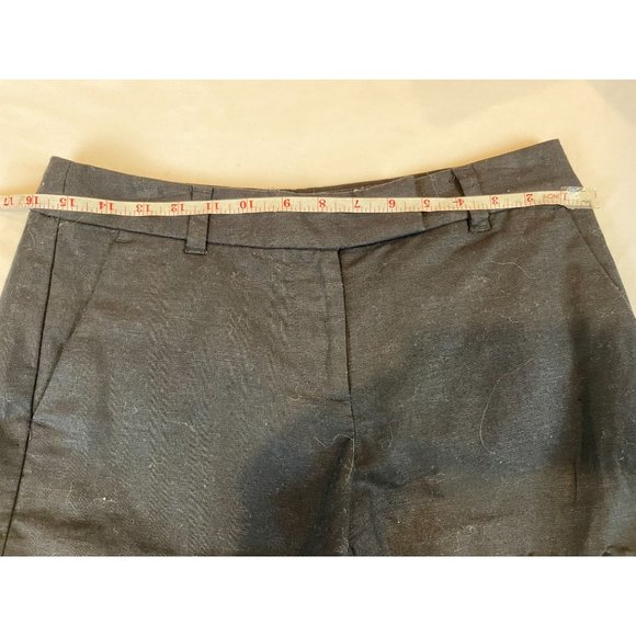 J. Crew Womens Shorts Scalloped Hem Chino Linen Blend H5623 SP18 Black Size 4 - Picture 4 of 10